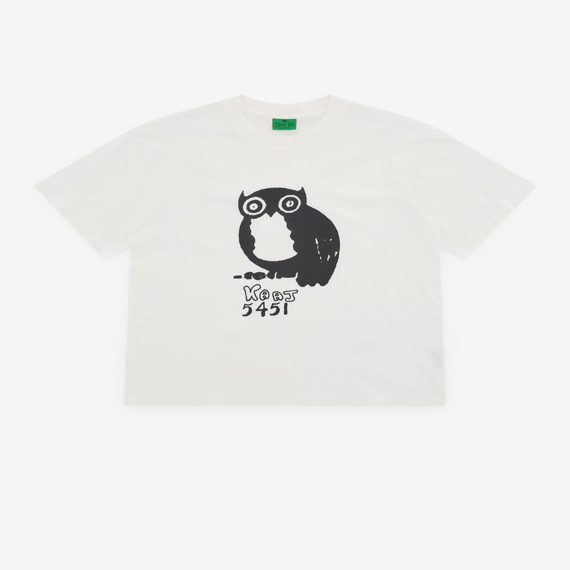 Small Talk - Mens Owl T-Shirt - (White)