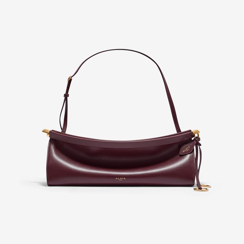 Alaa - Women's Le Click East West Medium Bag - (Garnet Red)
