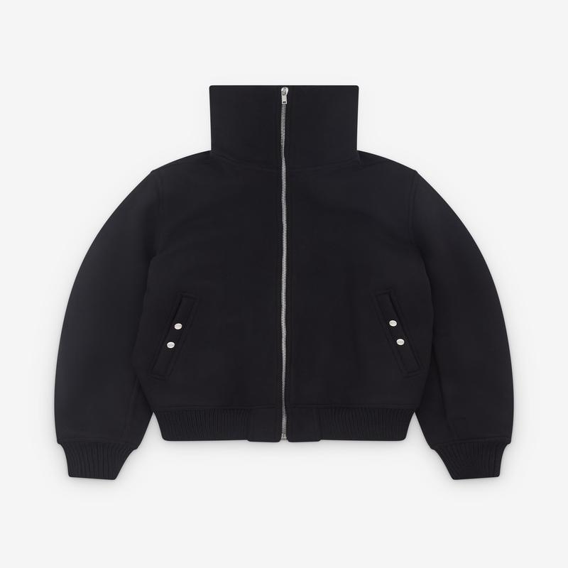 Rick Owens - Mens Blixa Dracucollar Bomber Jacket - (Black)