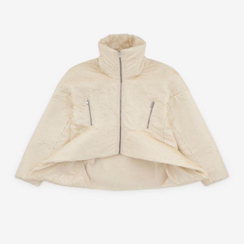 Rick Owens - Womens Draculimo Embroidered Jacket - (Milk)
