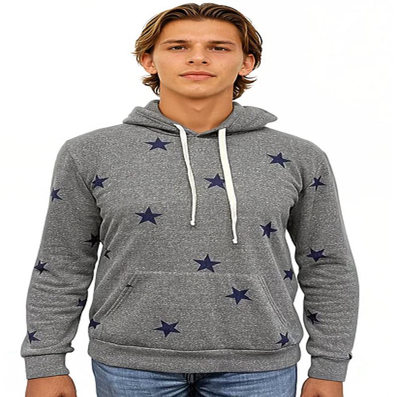 Fleece Pullover Star Hoodie
