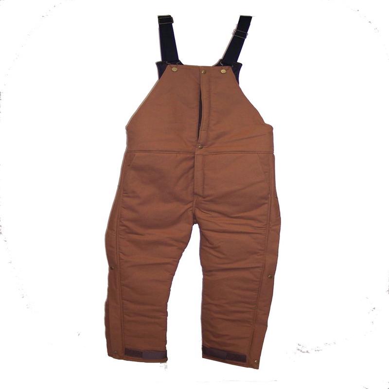 Men's Brown Canvas Work Bibs