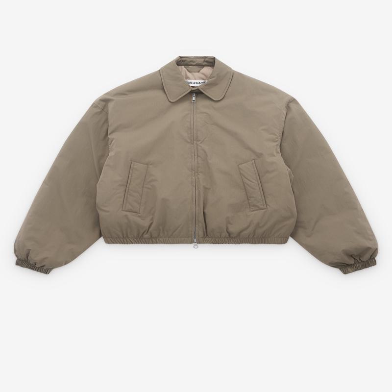 Our Legacy - Women's Cropped Avenue Puffa - (Solaro Sage Tide Cotton Nylon)