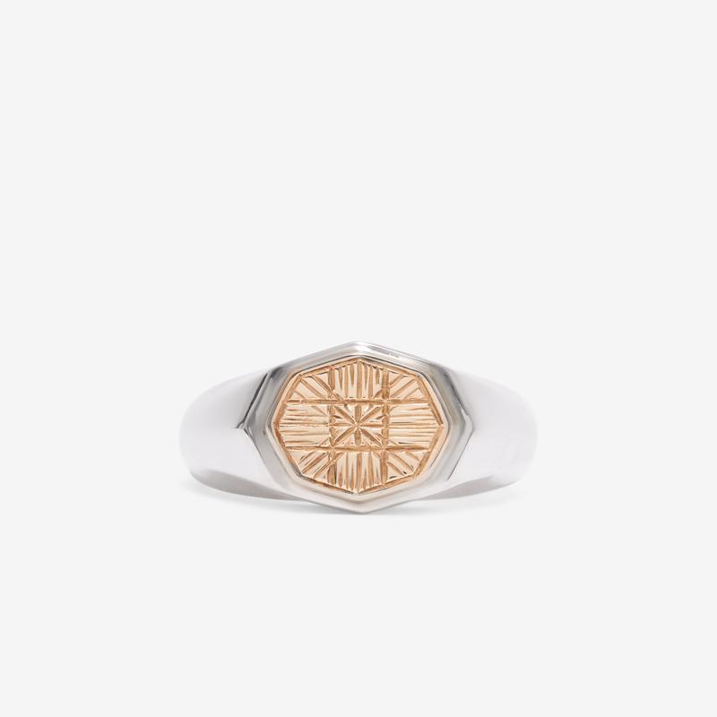 Duffy - Silver Engraved Signet Ring - (Multi)