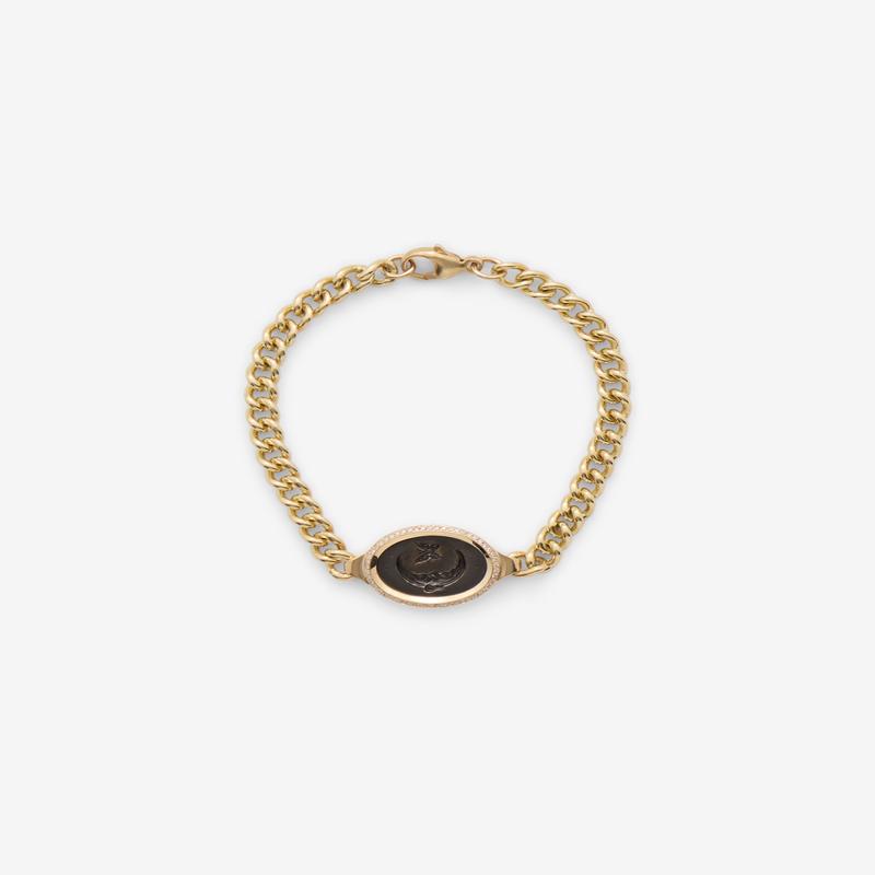 Castro - Diamond Frame Bracelet - (Black)