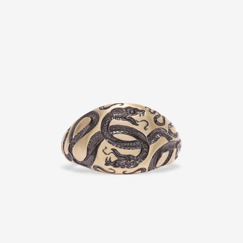 Castro - Speak In Tongues Signet Ring - (Black)