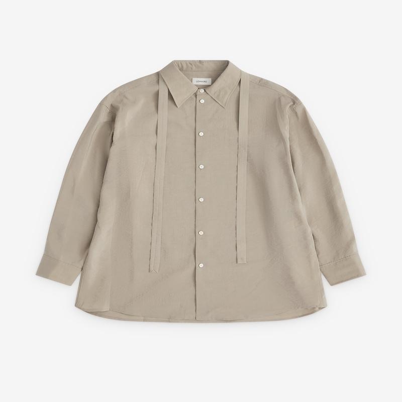 Lemaire - Womens Long Shirt With Tie - (Beige)