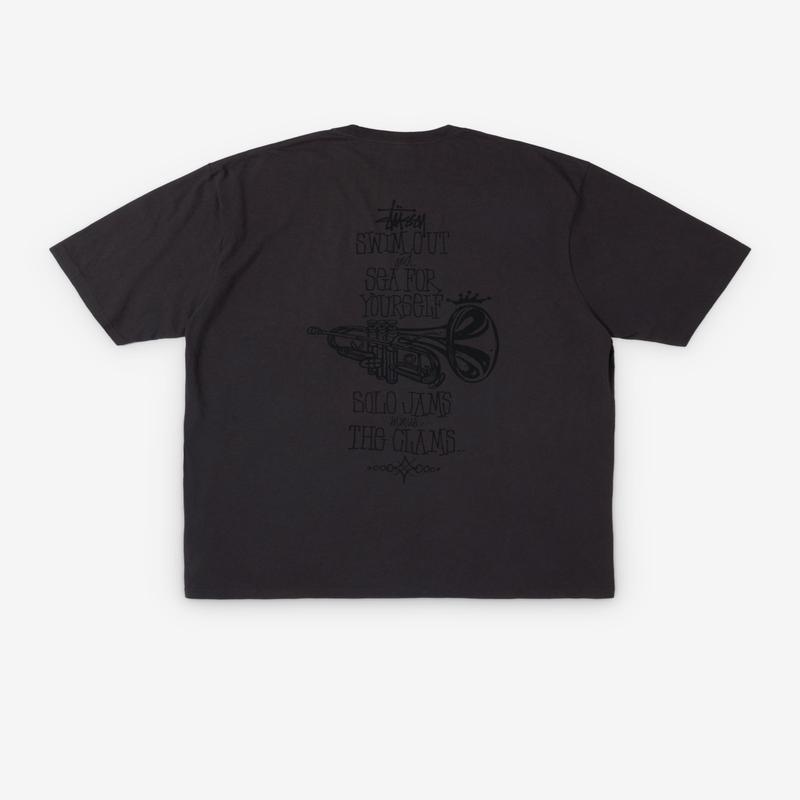 Stssy - Swim Out Pigment Dyed T-Shirt - (Faded Black)