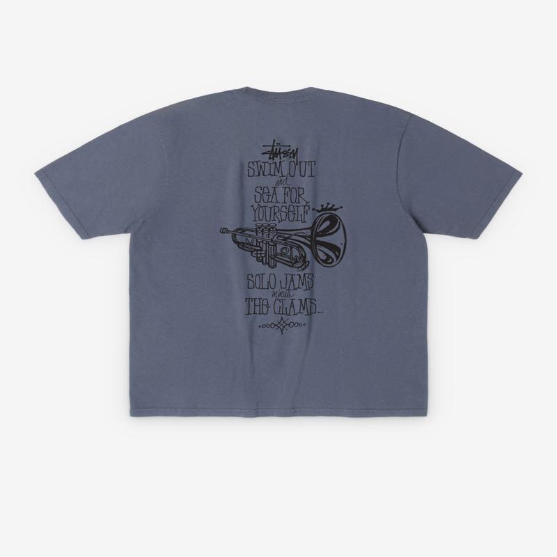 Stssy - Swim Out Pigment Dyed T-Shirt - (Navy)