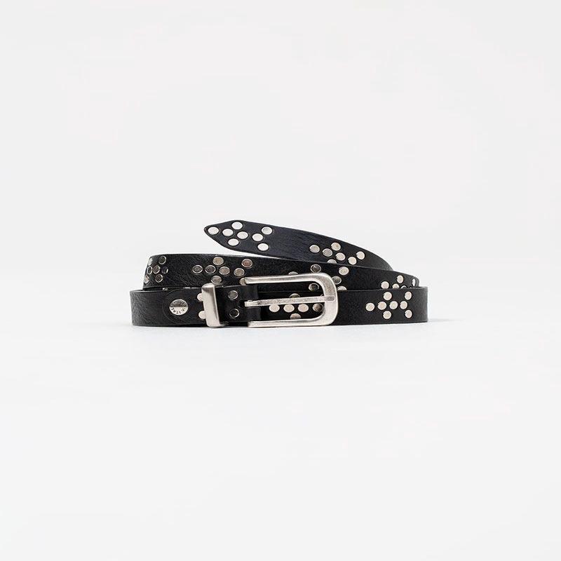 NASH LEATHER BELT IN BLACK