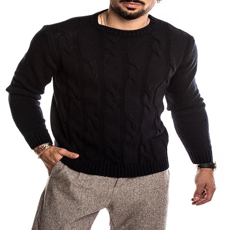 QUILO CREWNECK SWEATER IN BLUE