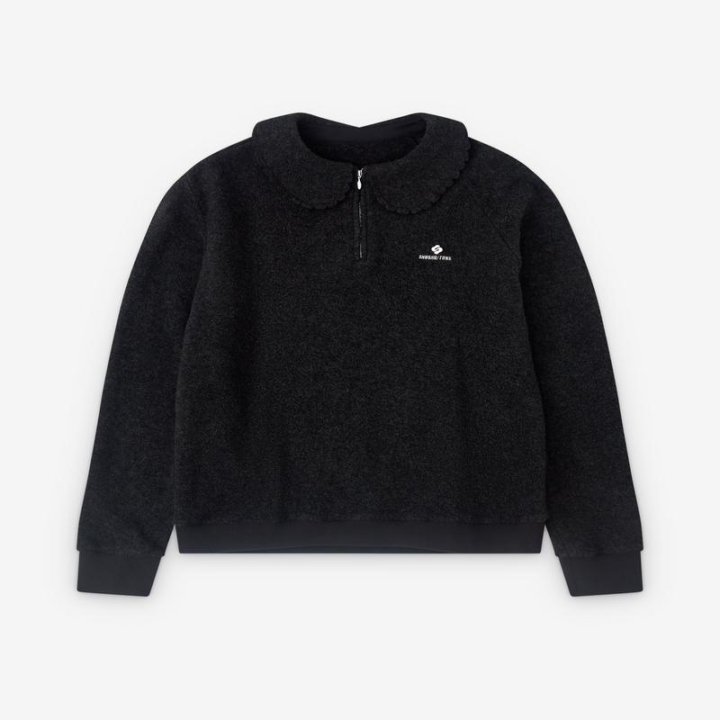 SHUSHU/TONG - Womens Collared Sweatshirt - (Dark Grey)