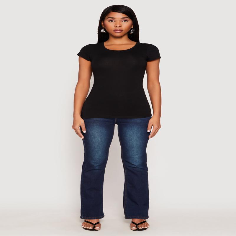 Basic Scoop Neck Tee