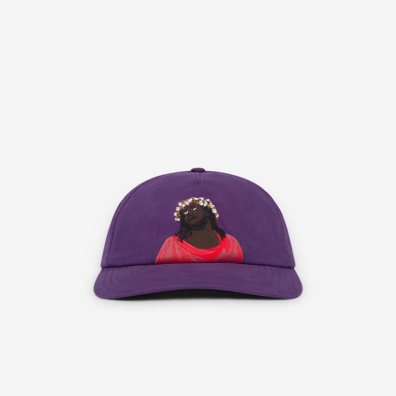 Denim Tears - Men's Black Jesus Cap - (Purple)