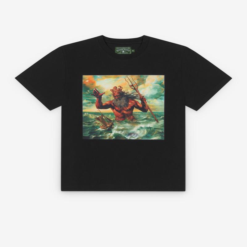 Denim Tears - Men's Black Poseidon T-Shirt - (Black)