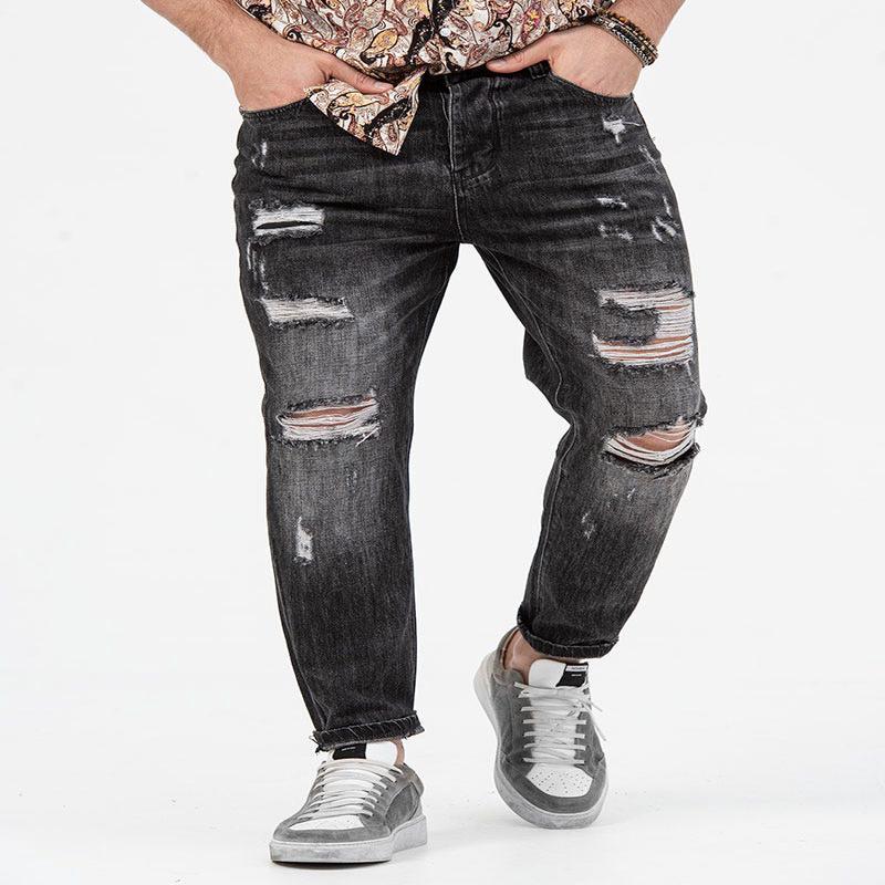 JHON DISTRESSED JEANS IN GREY