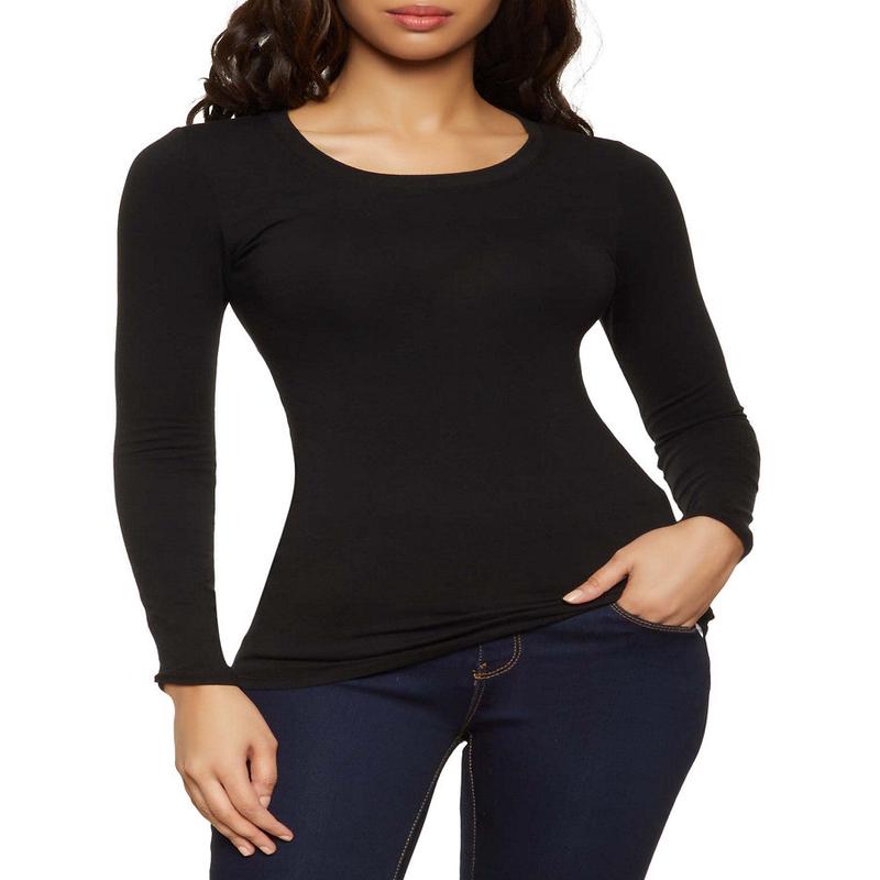 Solid Long Sleeve Tee