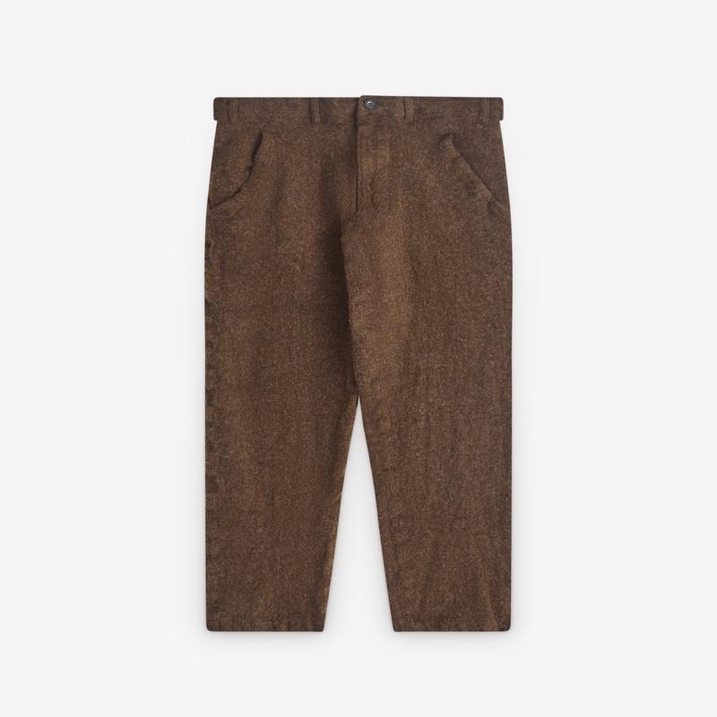 CDG Shirt - Mens Tweed Tapered Trousers - (Khaki)