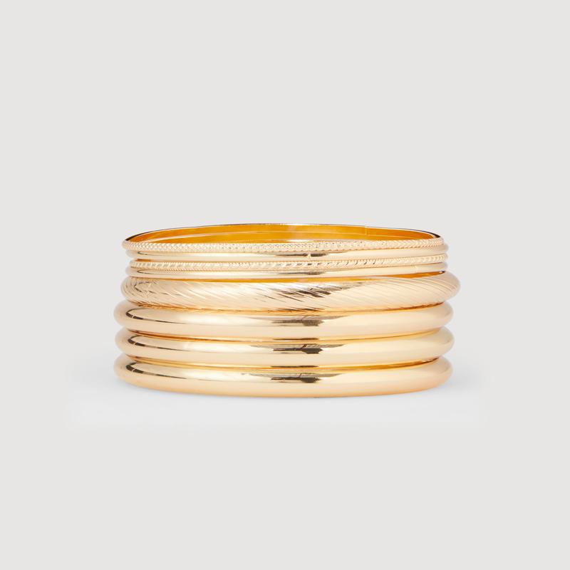 Assorted Metallic Bangles Set of 8