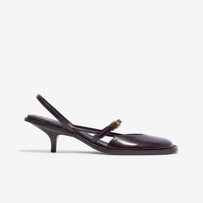 Dries Van Noten - Womens Slingback Pumps - (Ruby)