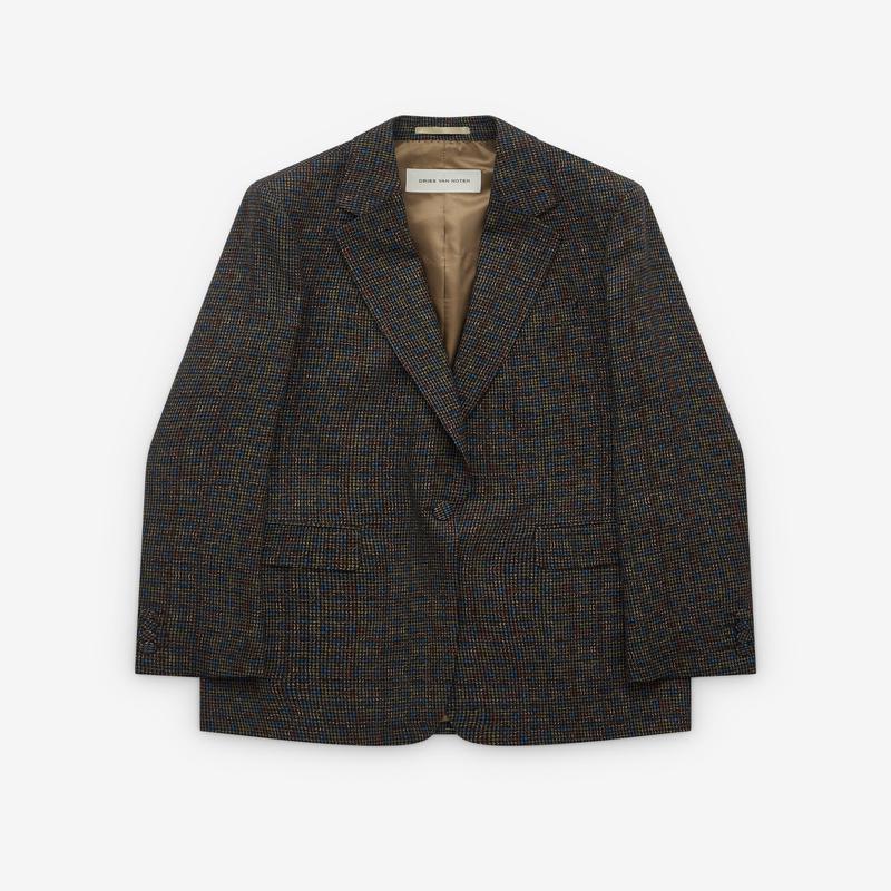 Dries Van Noten - Womens Check Blazer - (Khaki)