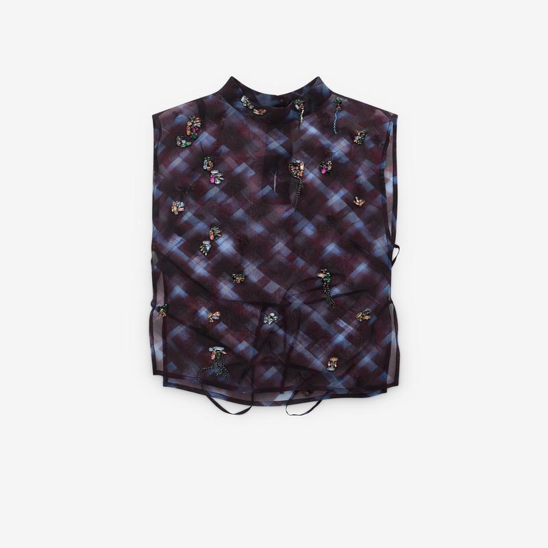 Dries Van Noten - Womens Sleeveless Top - (Burgundy)