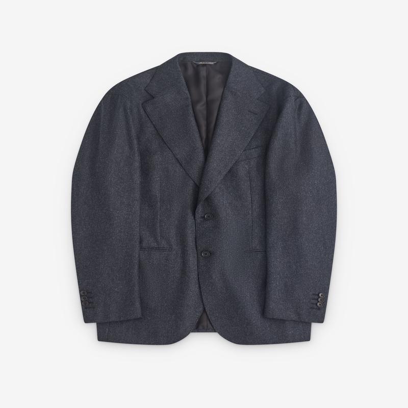 Salon C. Lundman - Men's Single Breasted Blazer - (Dark Grey)