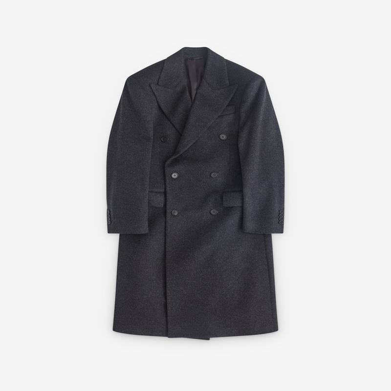 Salon C. Lundman - Men's Tailored Coat - (Dark Grey)