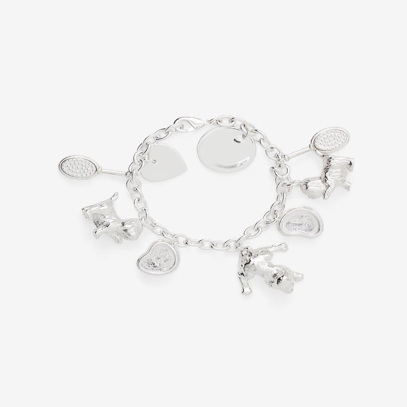 Sandy Liang - Womens My First Pet Charm Bracelet - (Silver)