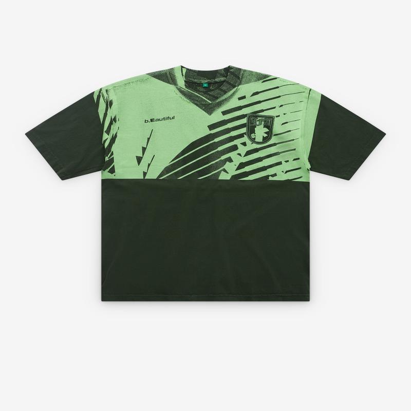 B.Eautiful - Mens Soccer Jersey T-Shirt - (Green)