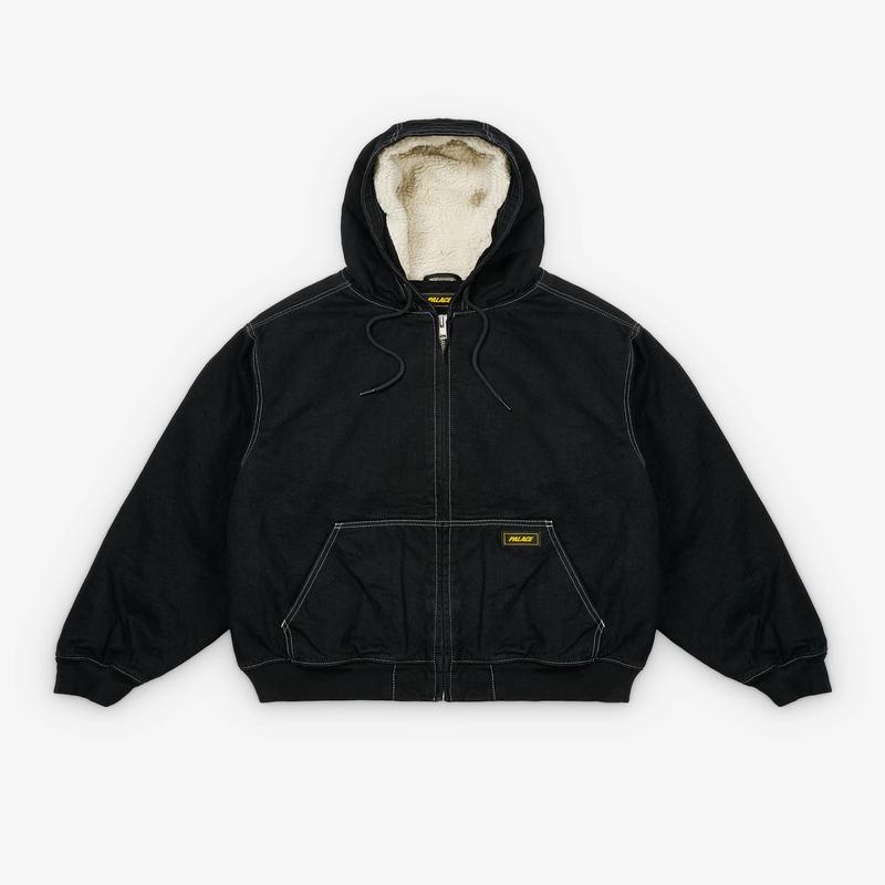 Palace - Men's Hooded Sherp Jacket - (Black Stone)