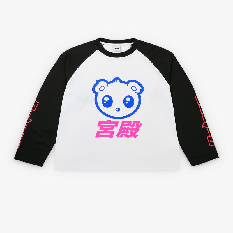 Palace - Men's Kawaii Raglan Longsleeve - (White)