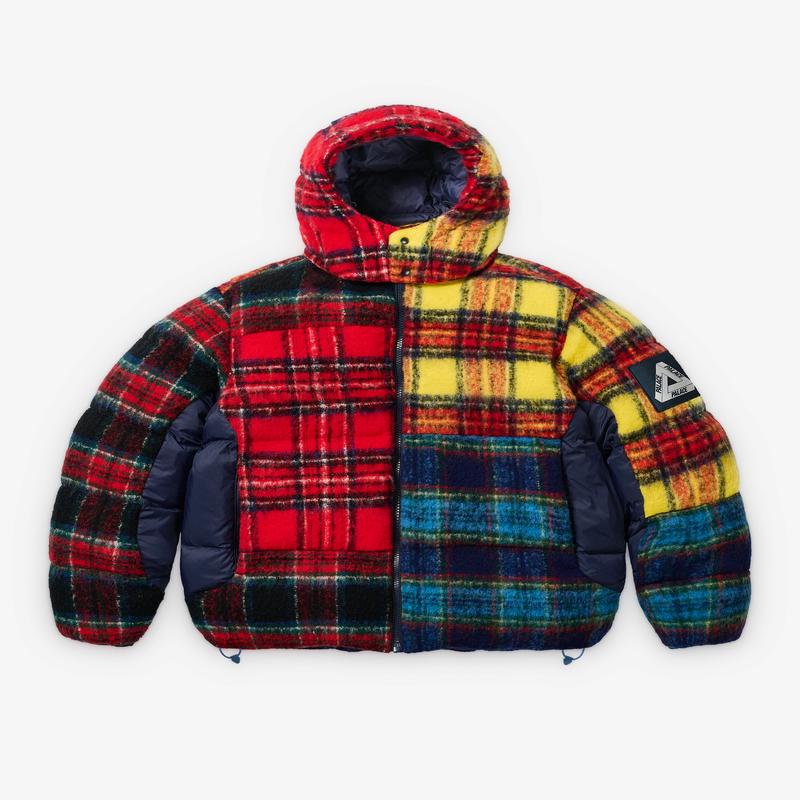 Palace - Men's Mohair Wool Puffa Jacket - (Patchwork)