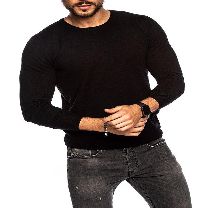 LARRIE CREWNECK SWEATER IN BLACK