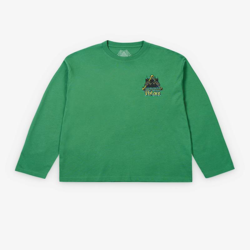 Palace - Men's Lock In Longsleeve - (Lucky Green)