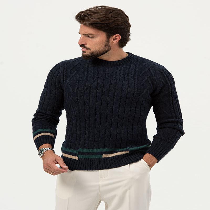 MAX CREWNECK SWEATER IN BLUE