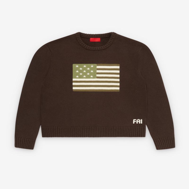 Fugazi - Men's Big Green Flag Sweater - (Olive)