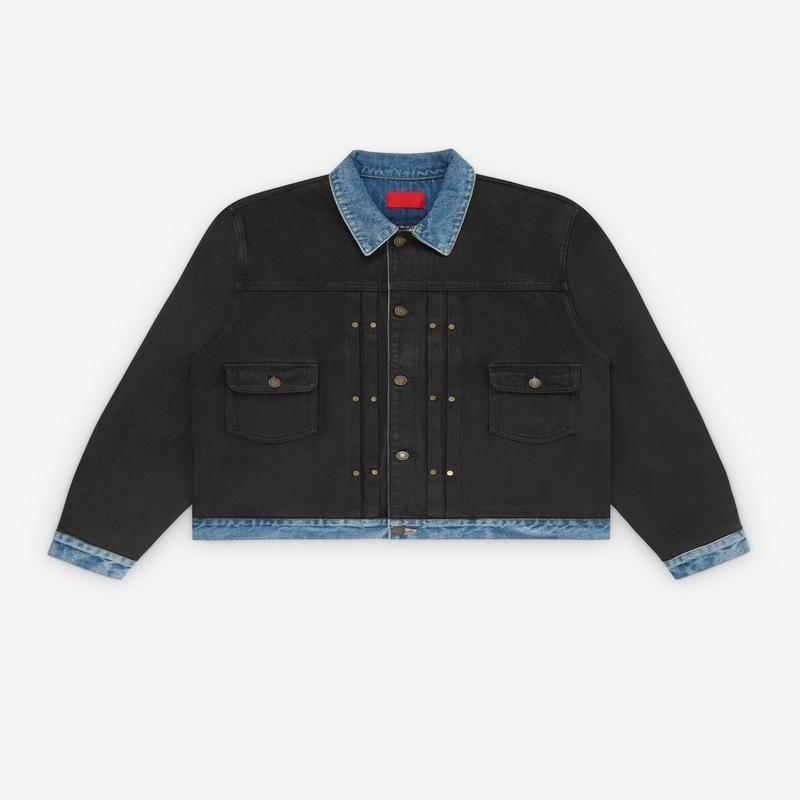 Fugazi - Men's Soot Denim Jacket - (Black)