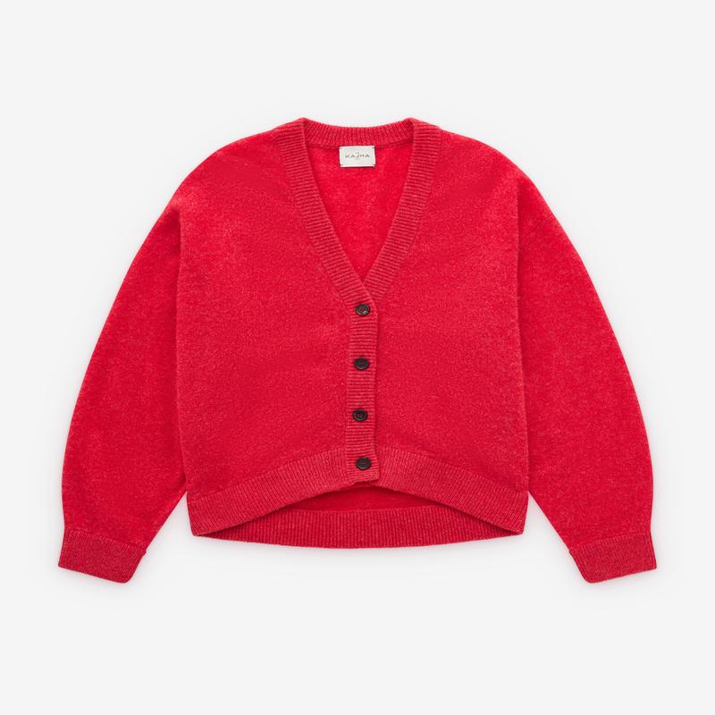 Le Kasha - Women's Cardigan Woman - (Cherry)