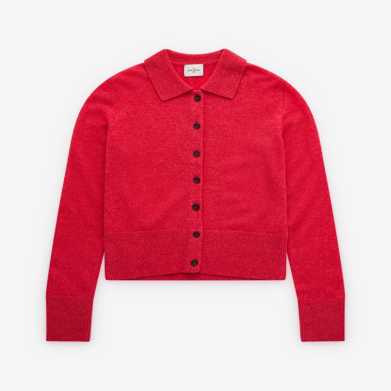 Le Kasha - Women's Shirt Cardigan Woman - (Cherry)