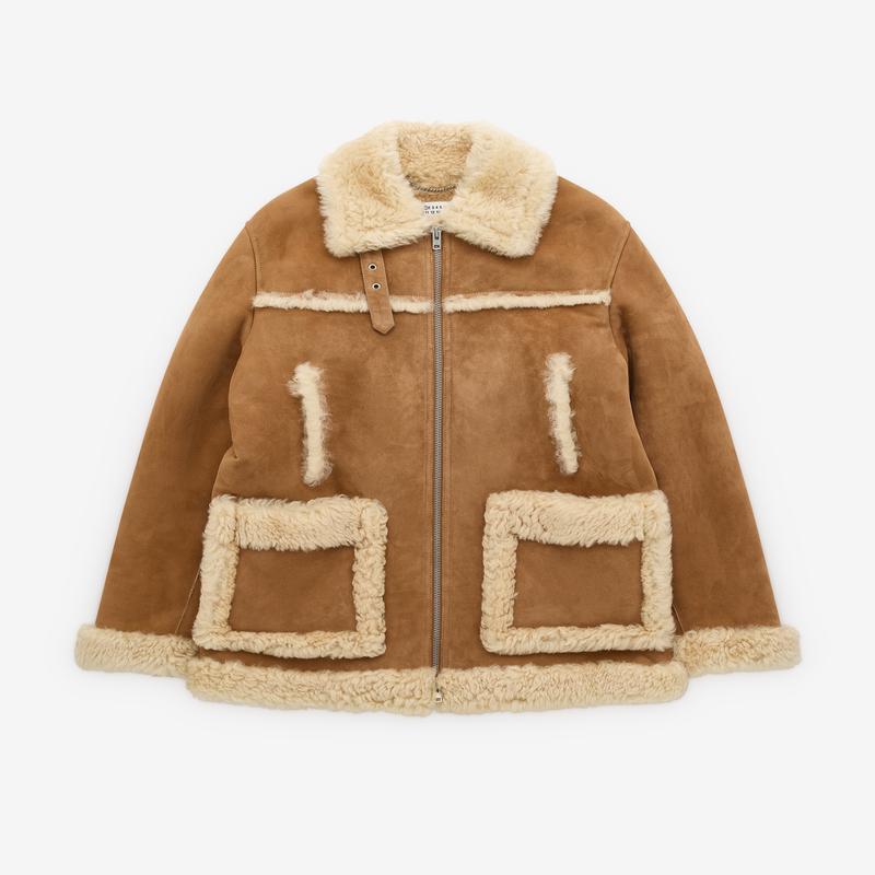 Maison Margiela - Women's Shearling Caban - (Camel)