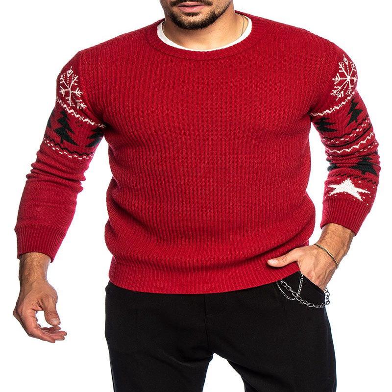 ROMEO CREWNECK SWEATER IN RED