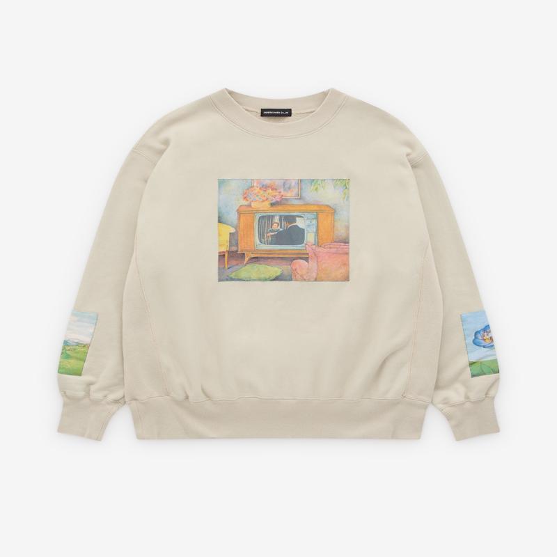 Undercover - Men's Graphic Print Sweater - (Gray Beige)