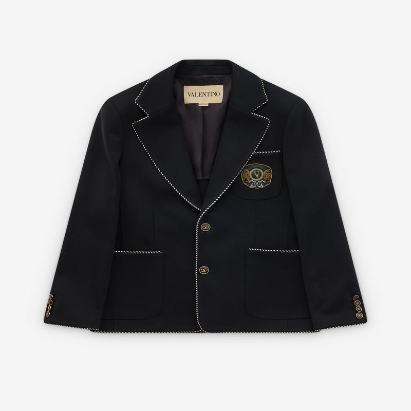 Valentino - Women's Logo Patch Blazer - (Black)