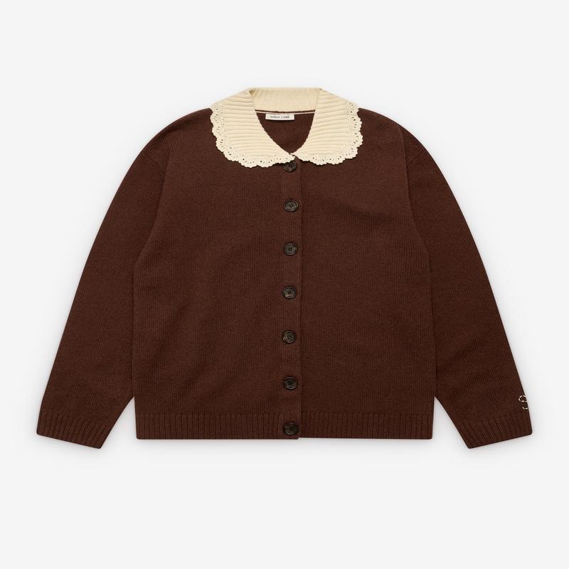 Sandy Liang - Women's Koda Cardigan - (Chocolate)