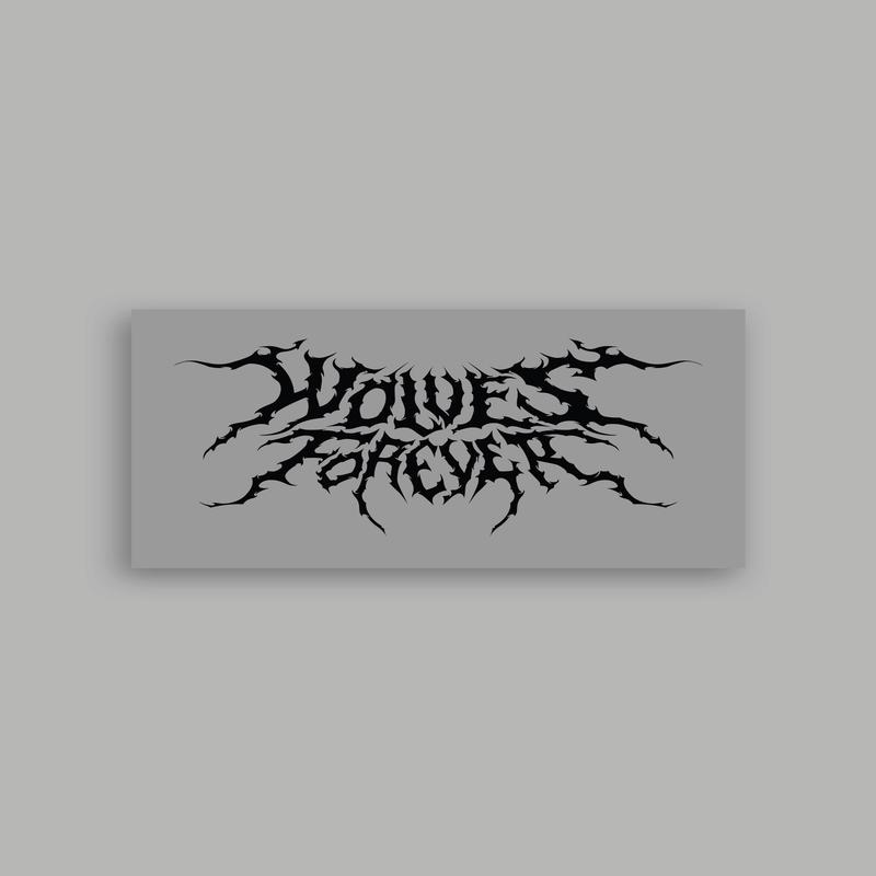 Wolves Forever Hesh Large Vinyl Decal in Black