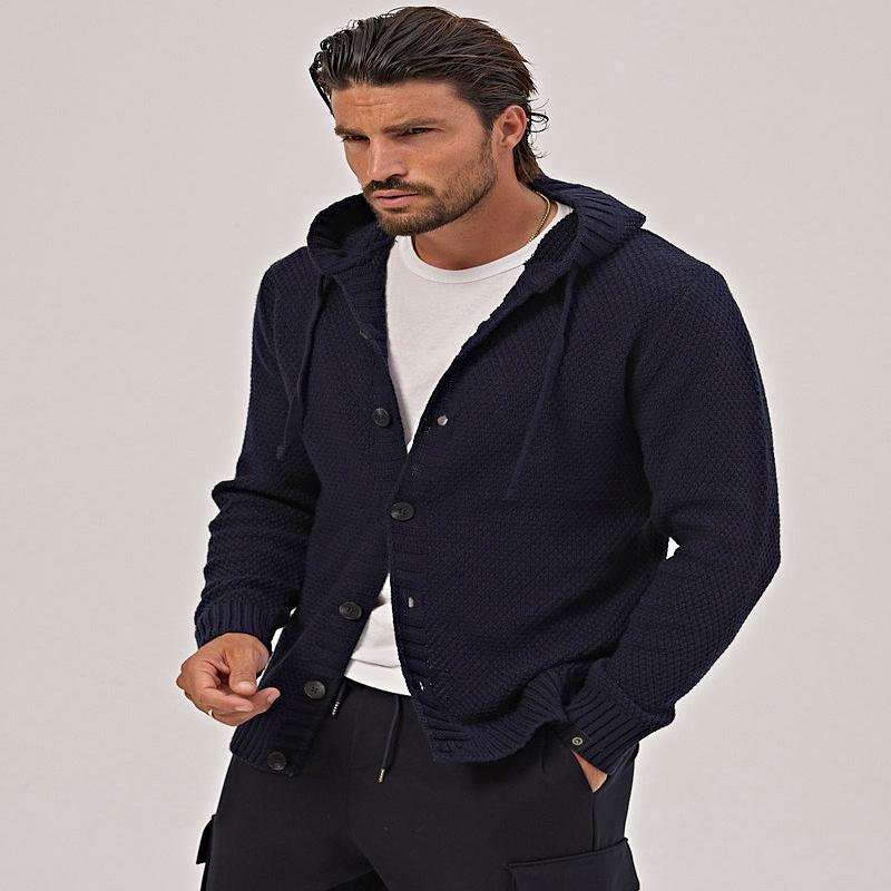 CANON CARDIGAN IN BLUE NAVY