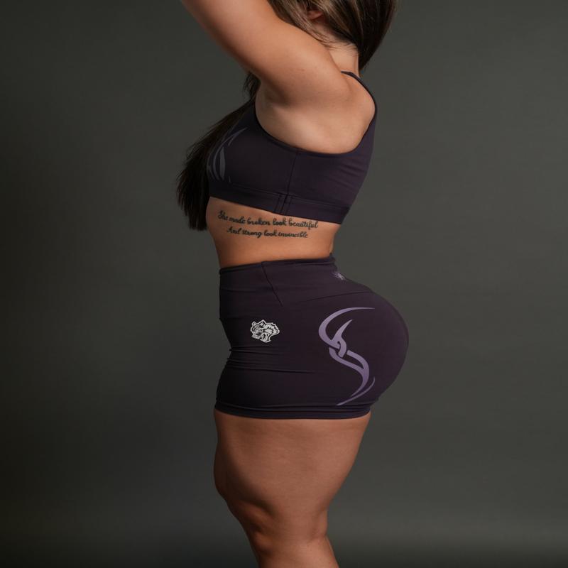 Dual Finite Code Beau Shorts in Phantom Purple