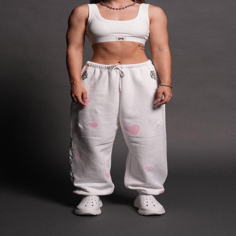 Her Energy Lightweight Lounger Sweat Pants in Cream
