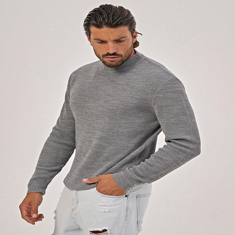 JETT CREWNECK SWEATER IN GREY